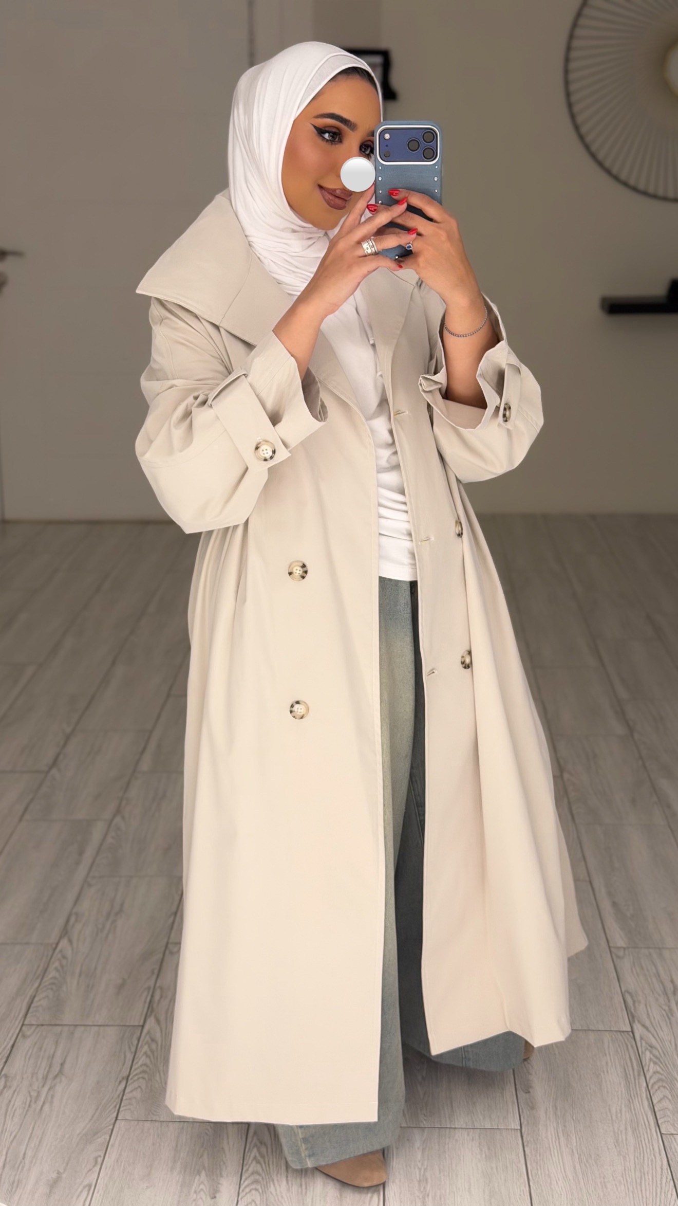 Luna Trench - Cream - الصورة 3