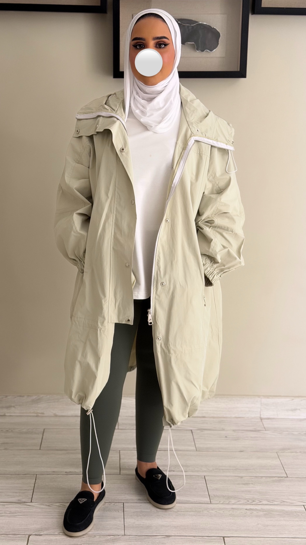 Trench coat - Milky Green - الصورة 3