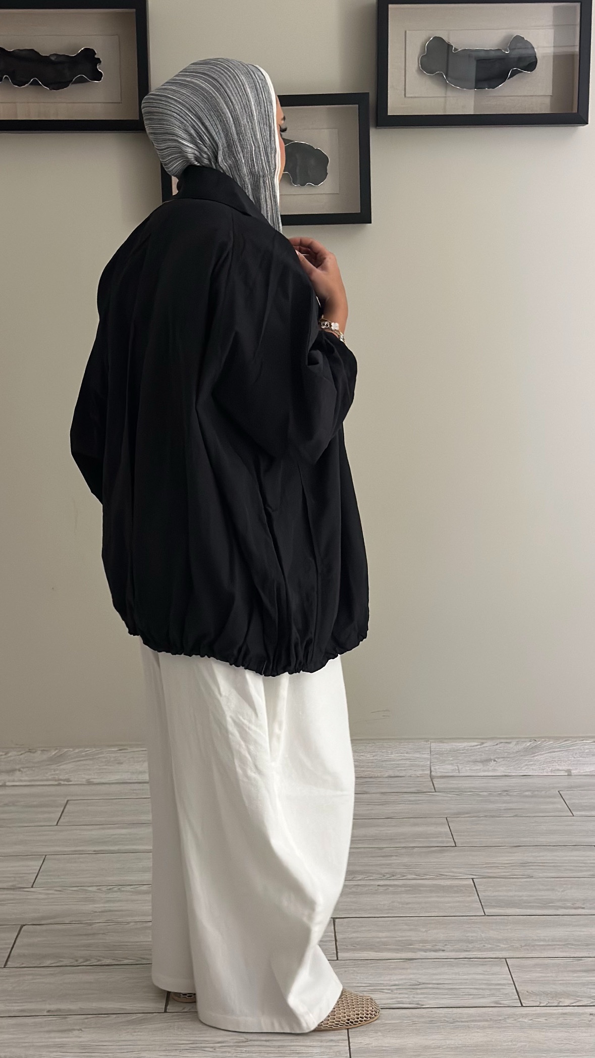 Soft edge jacket - Black - الصورة 4