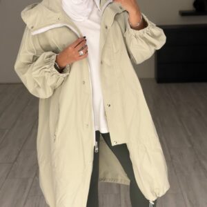 Trench coat - Milky Green - الصورة 4