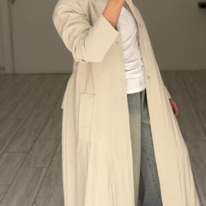 Alternative view of Cleo Trench - Cream