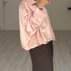 Blush Rose silk jacket - الصورة 4