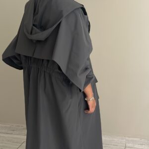 Alternative view of Hoodie Trench Coat - Grey