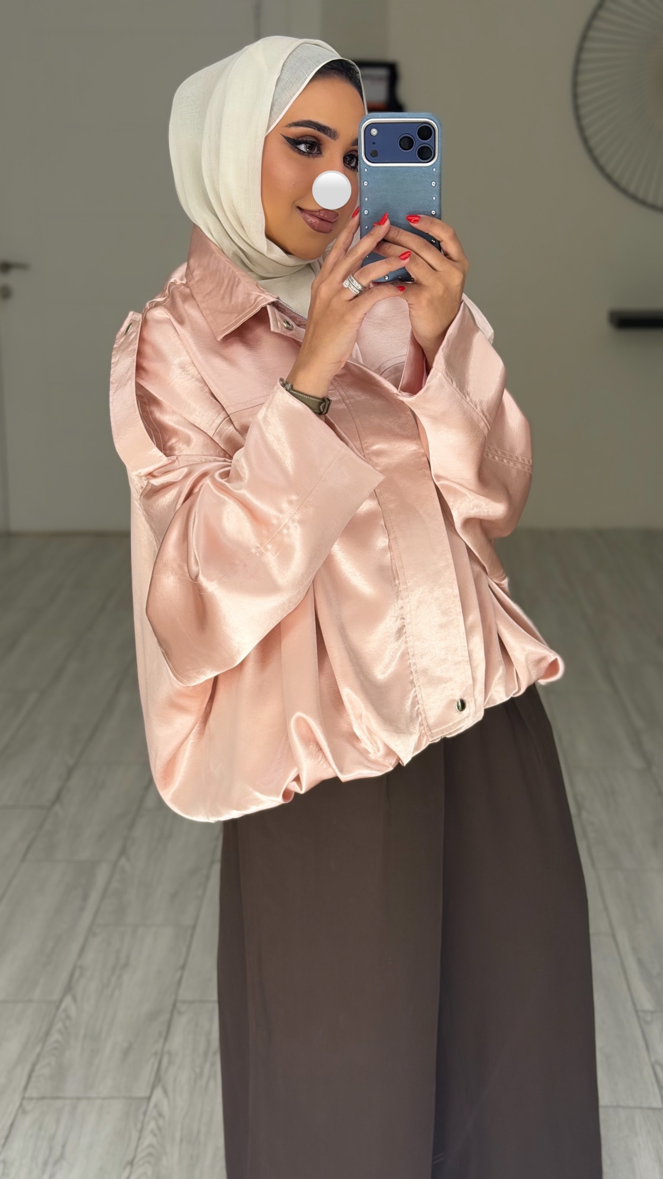 Blush Rose silk jacket - الصورة 3