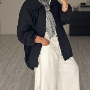 Soft edge jacket - Black - الصورة 6