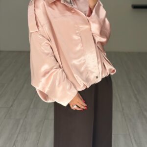 Blush Rose silk jacket - الصورة 2