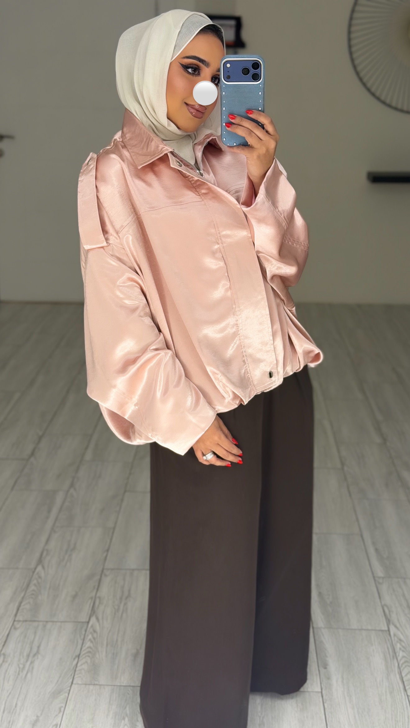 Blush Rose silk jacket - الصورة 2