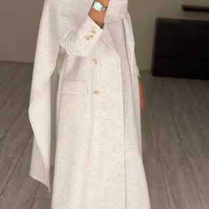Scarf dress/Blazer - grey - الصورة 4