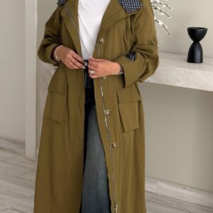 Mustard Checkline Jacket - الصورة 7
