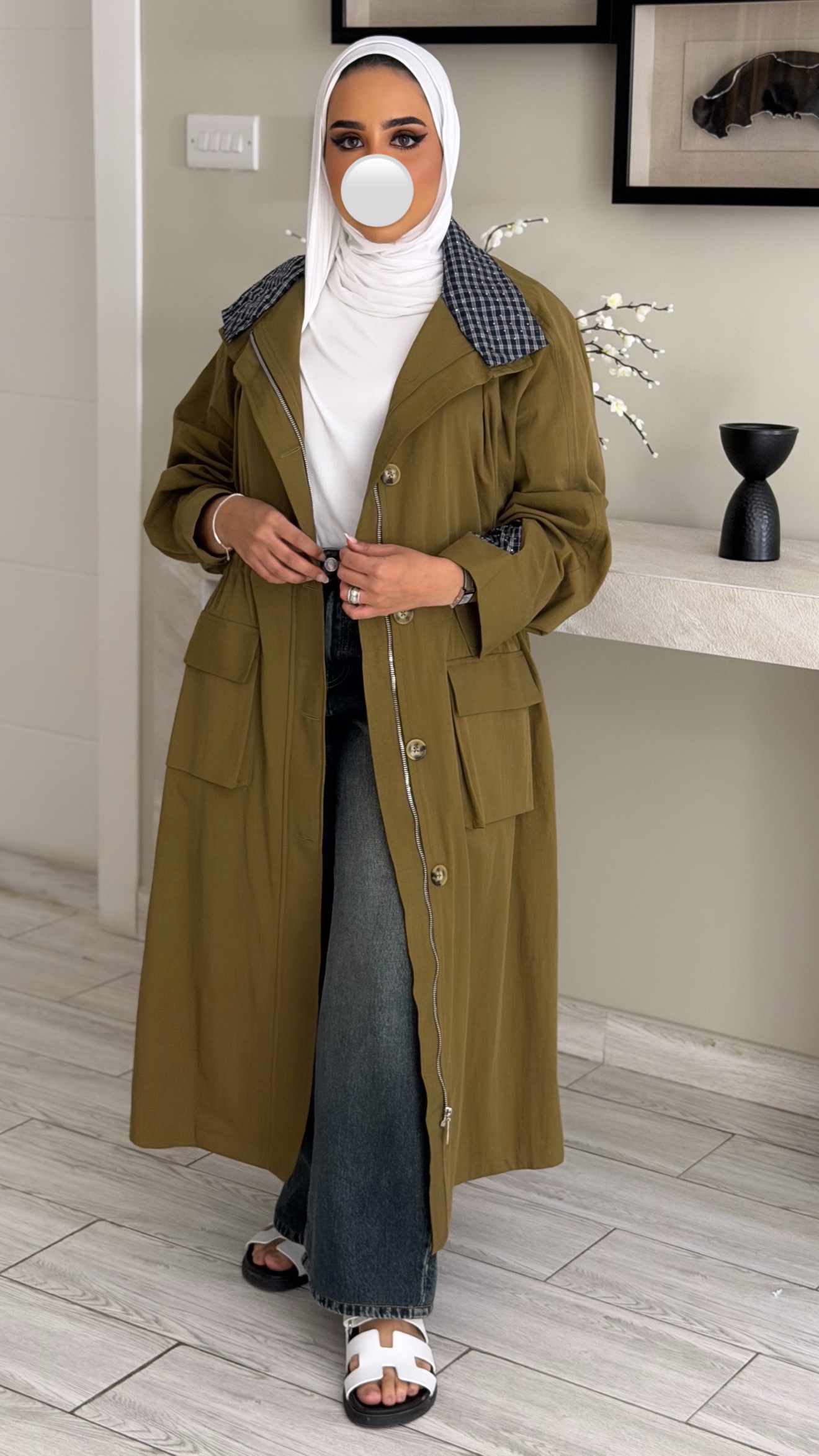 Mustard Checkline Jacket - الصورة 7