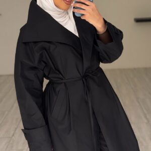 Black Aura Long Jacket - الصورة 8