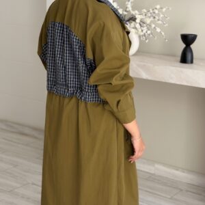Mustard Checkline Jacket - الصورة 5