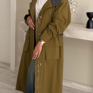 Mustard Checkline Jacket - الصورة 10