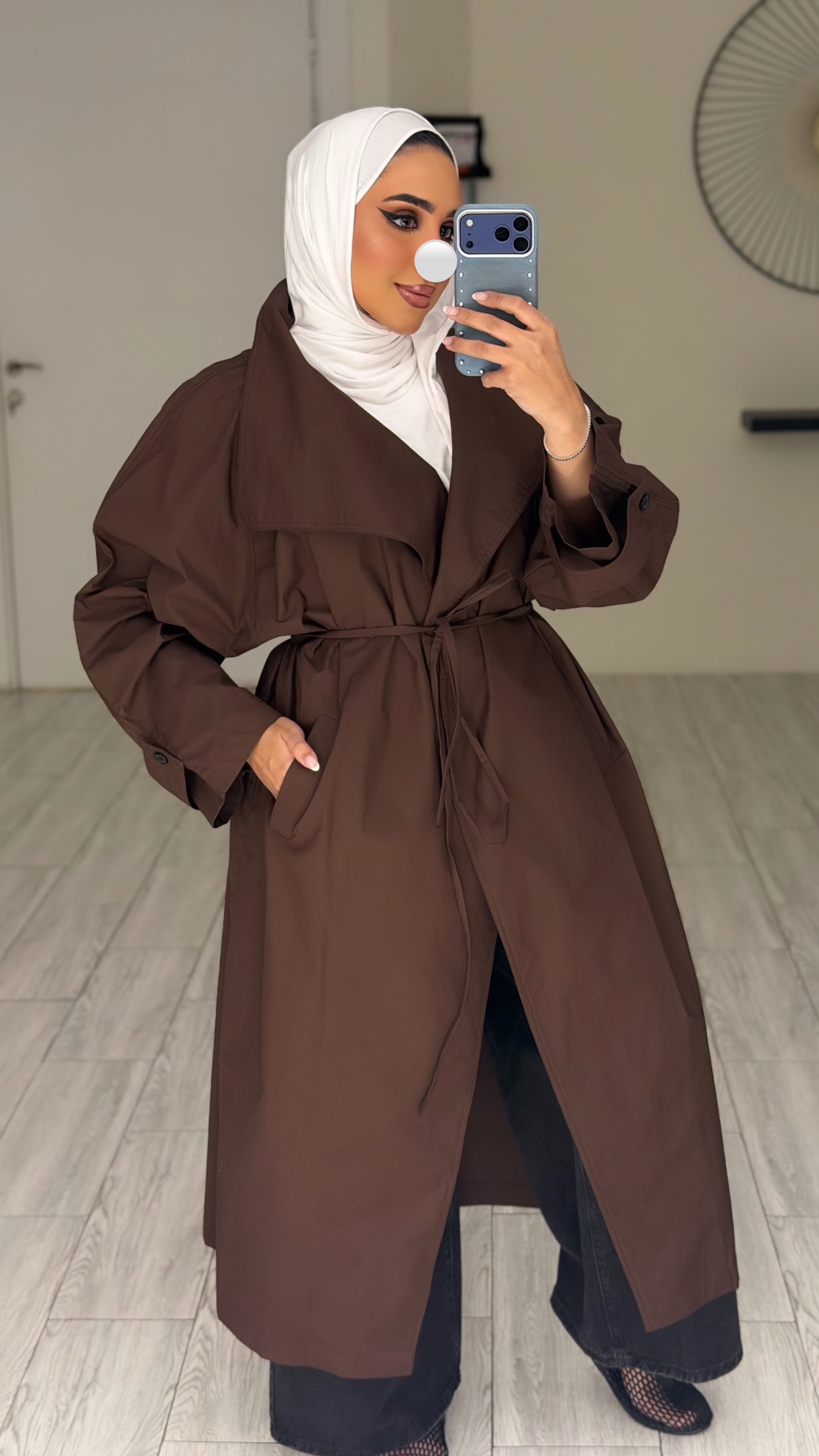 Cocoa Long Jacket - الصورة 3