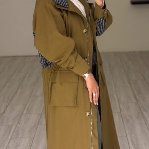 Mustard Checkline Jacket - الصورة 8