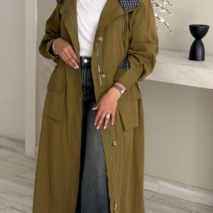 Mustard Checkline Jacket - الصورة 12