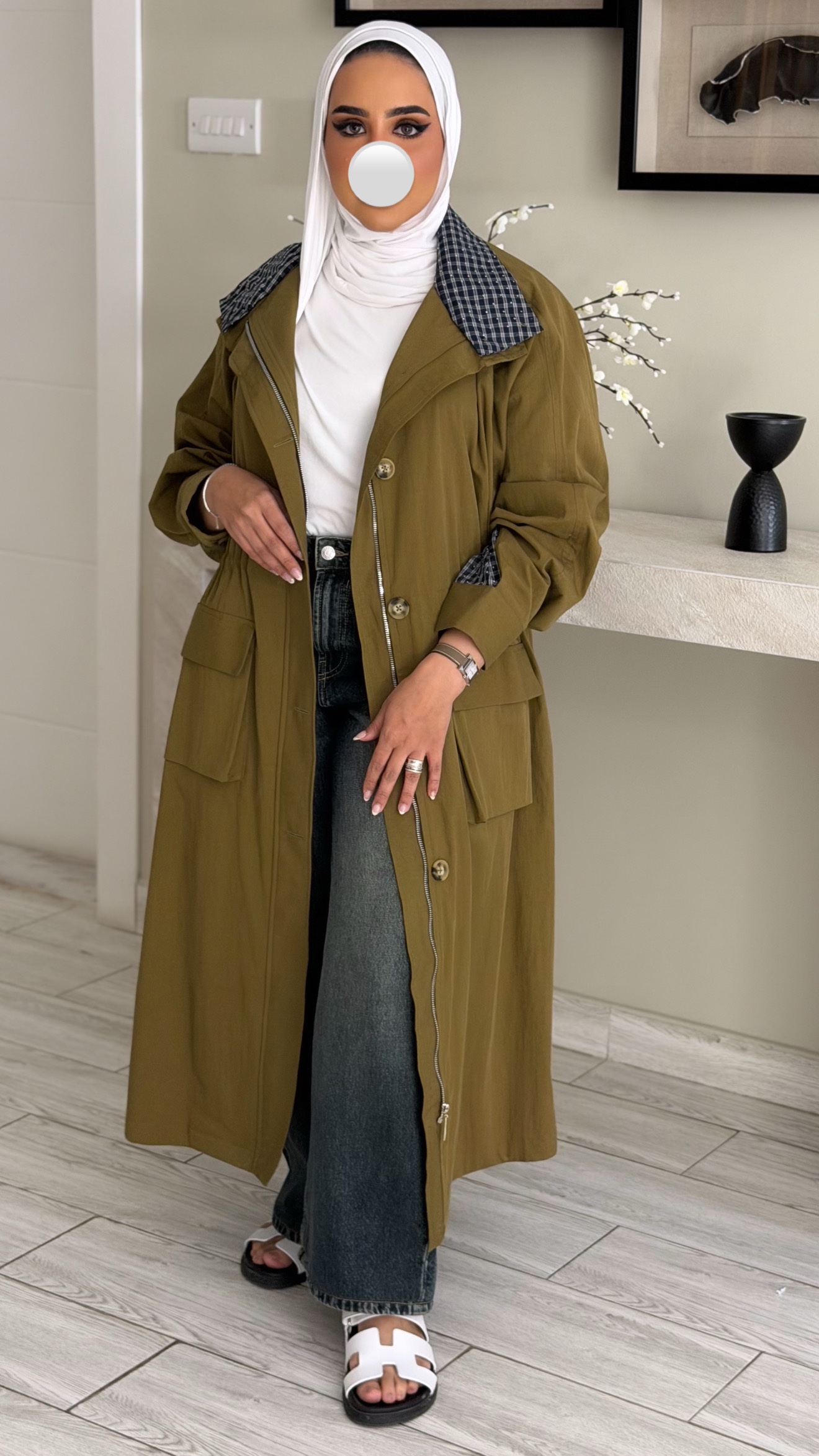 Mustard Checkline Jacket - الصورة 12