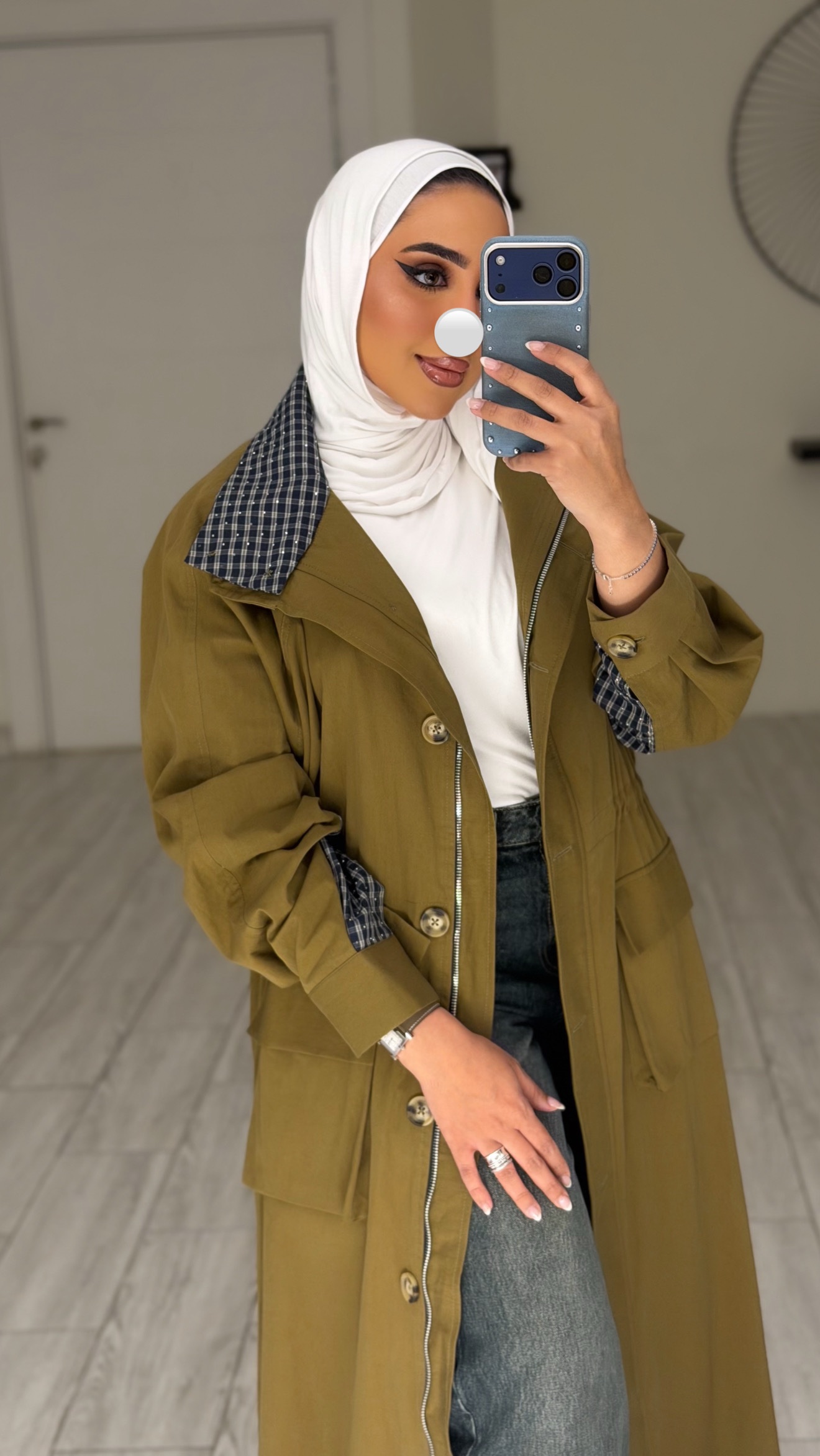 Mustard Checkline Jacket - الصورة 14