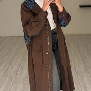 Alternative view of Brown Floral Jacket