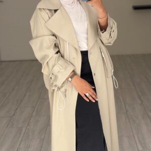 Modern long jacket - Cream