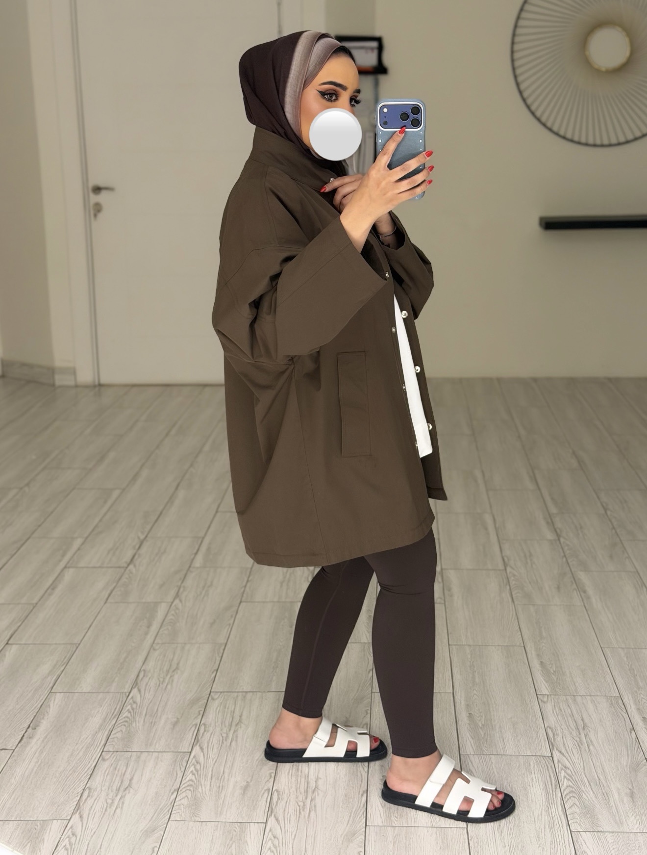 Brown oversized Jacket - الصورة 6