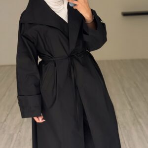 Black Aura Long Jacket - الصورة 9