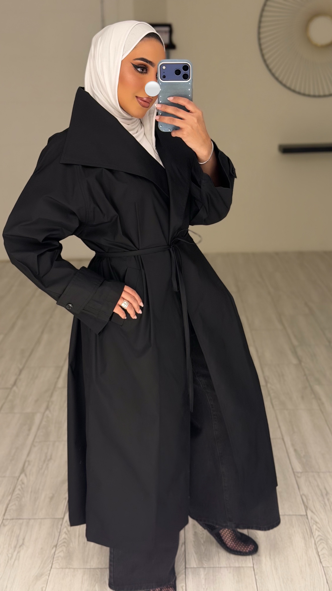 Black Aura Long Jacket