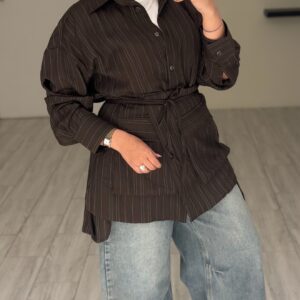 Brown lines shirt
