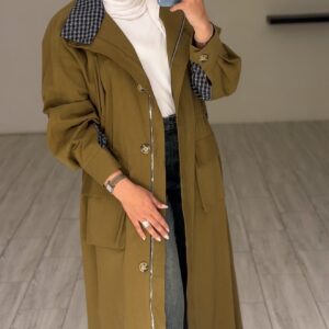 Mustard Checkline Jacket - الصورة 11