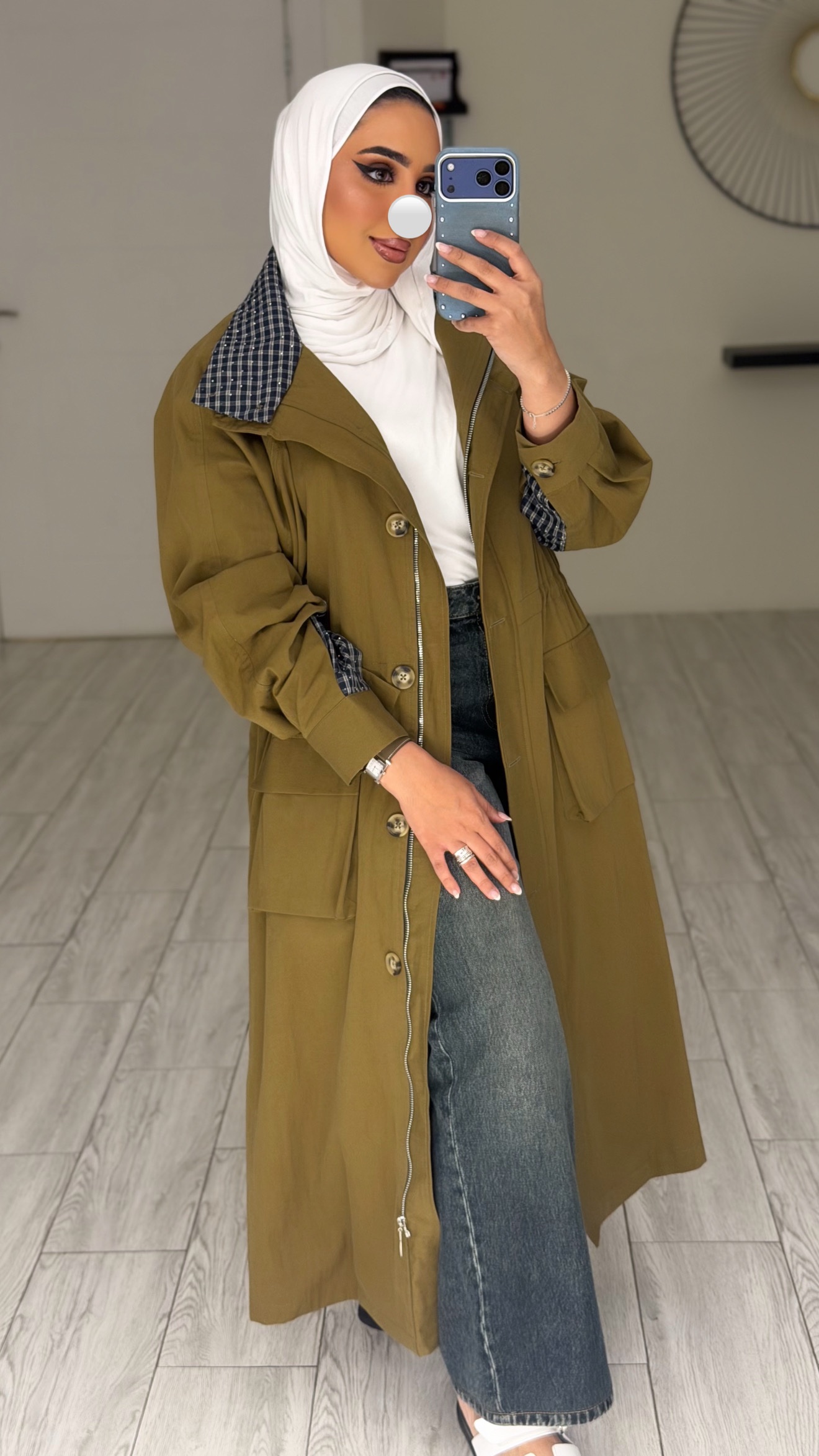 Mustard Checkline Jacket - الصورة 13