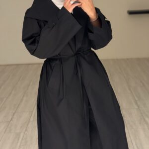 Black Aura Long Jacket - الصورة 3